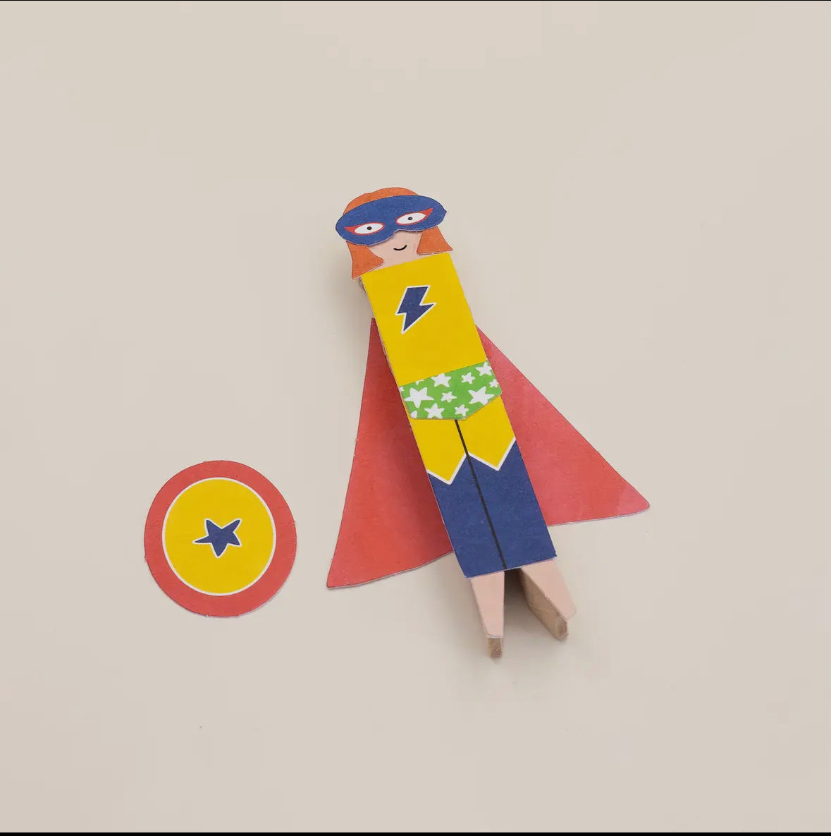Make Your Own Super Hero Peg Doll
