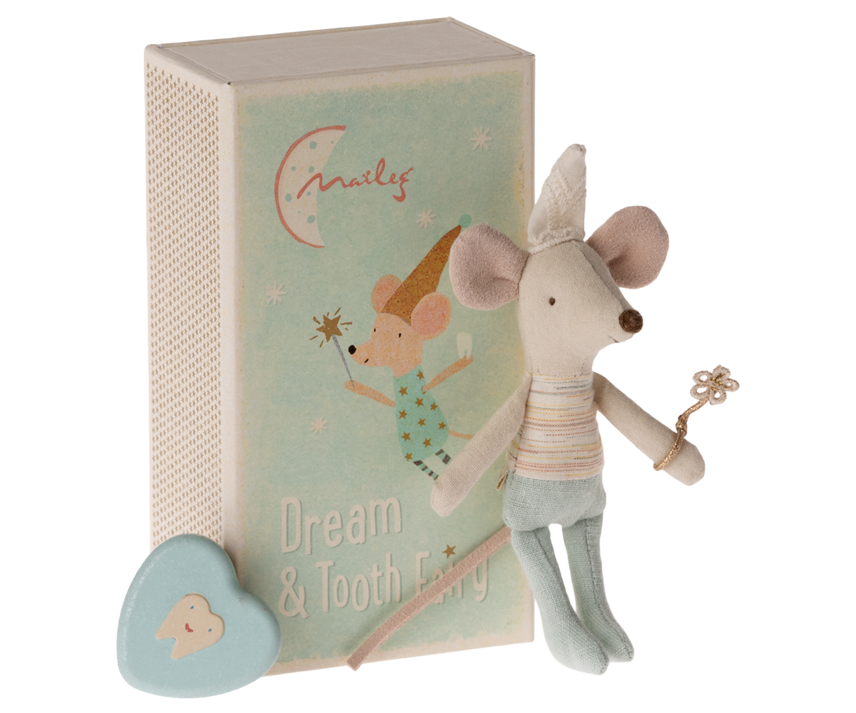 Maileg Tooth Fairy Mouse Little Brother in Matchbox