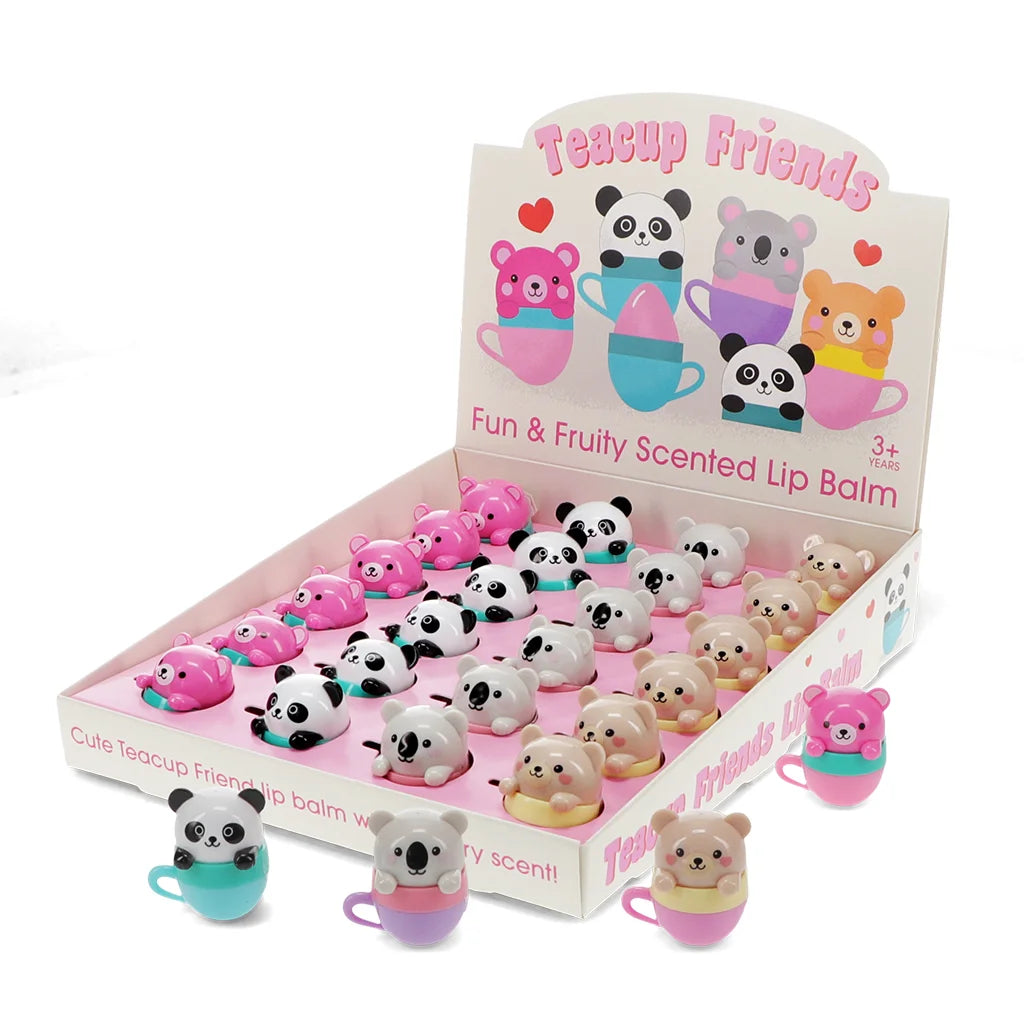 Mini Berry Scented Lip Balm - Teacup Animal Friends