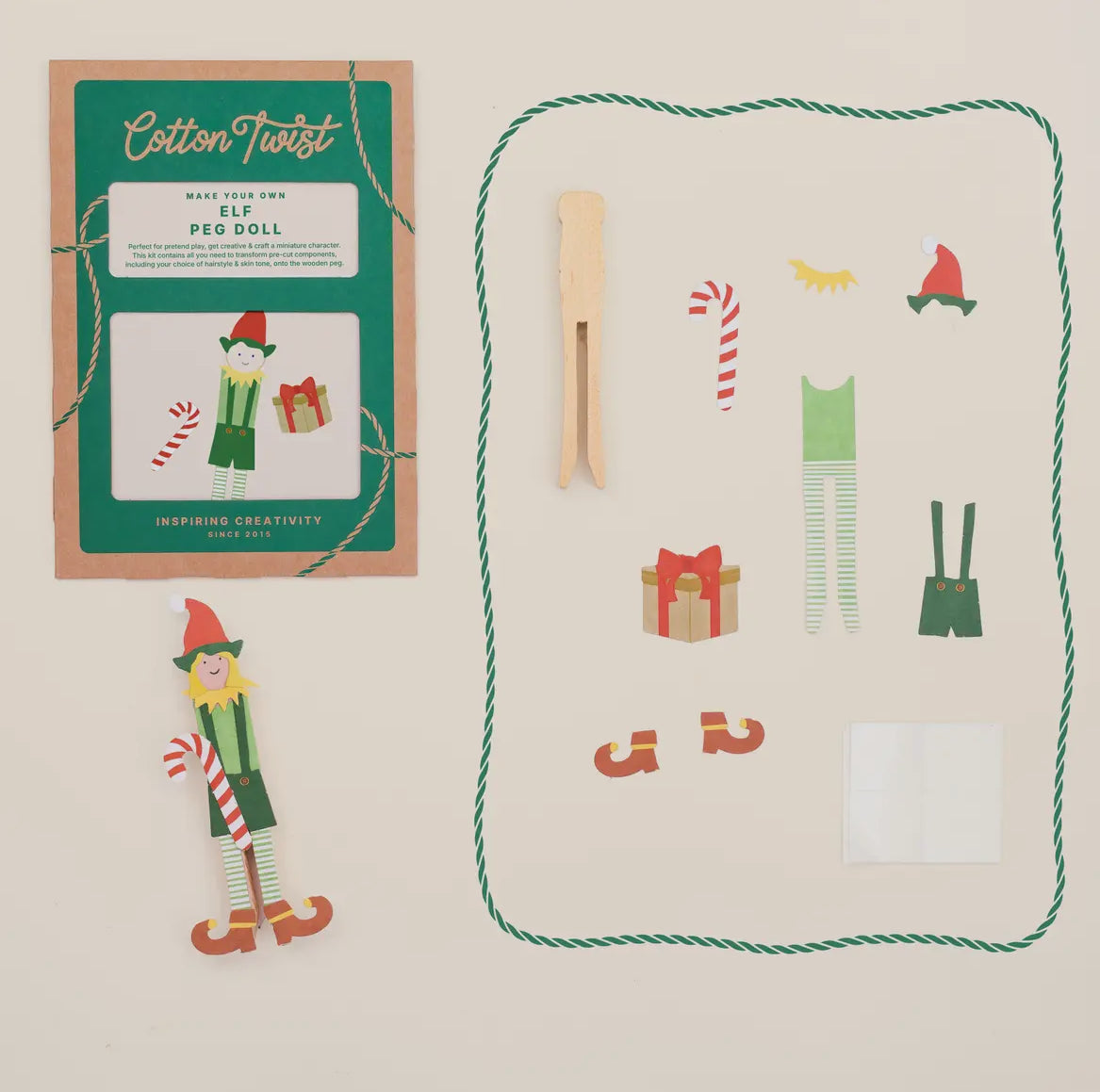 Make Your Own Elf Peg Doll