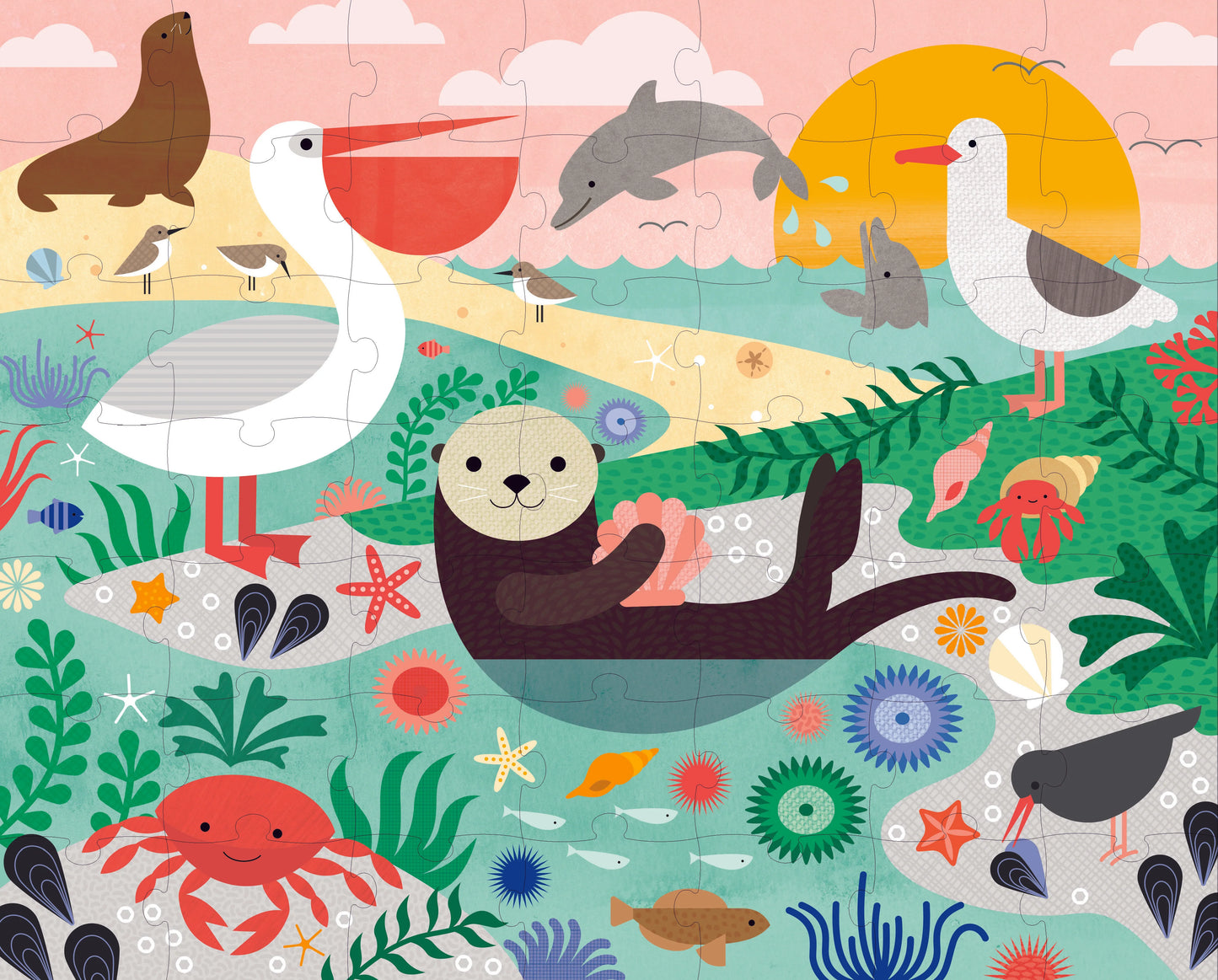 Two Sided Animal Under The Sea On-The-Go Puzzle