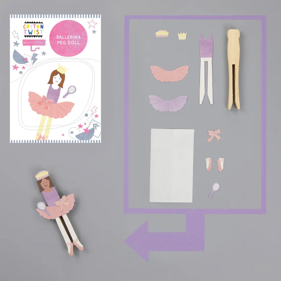 Make Your Own Ballerina Peg Doll
