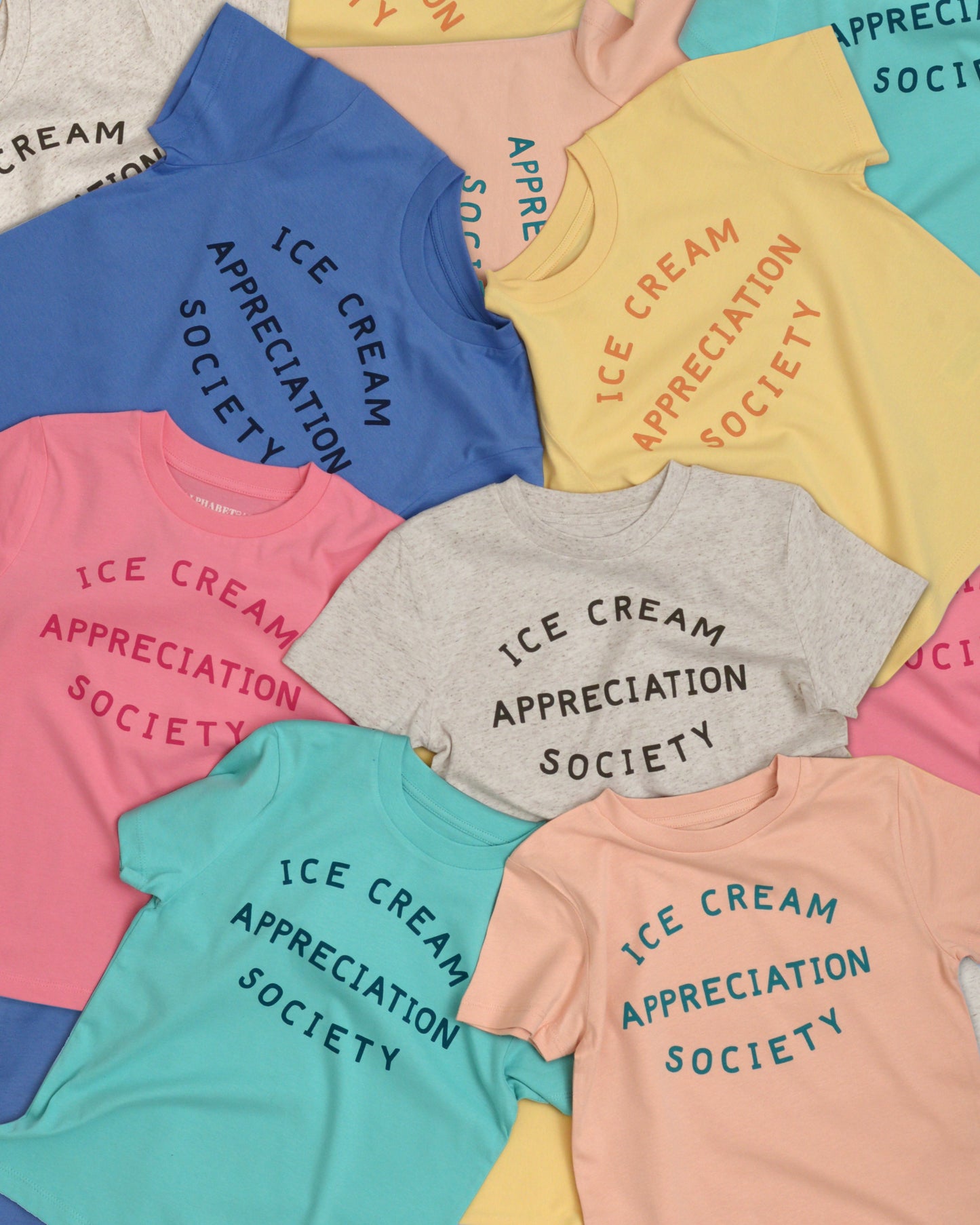 Ice Cream Appreciation Society Kids T-shirt - Peach