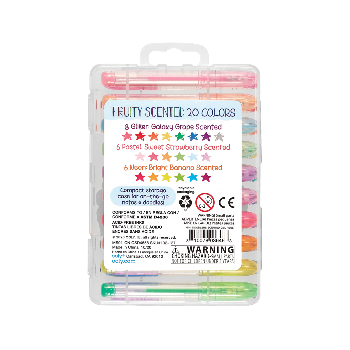 Ooly Mini Doodlers Fruity Scented Gel Pen Set