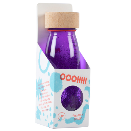 Petit Boum Sensory Toy Bottle Float (Purple)