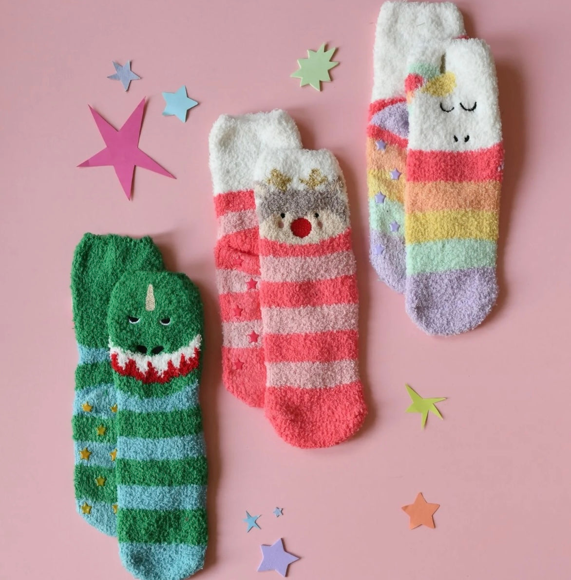 Dinosaur Cosy Slipper Socks