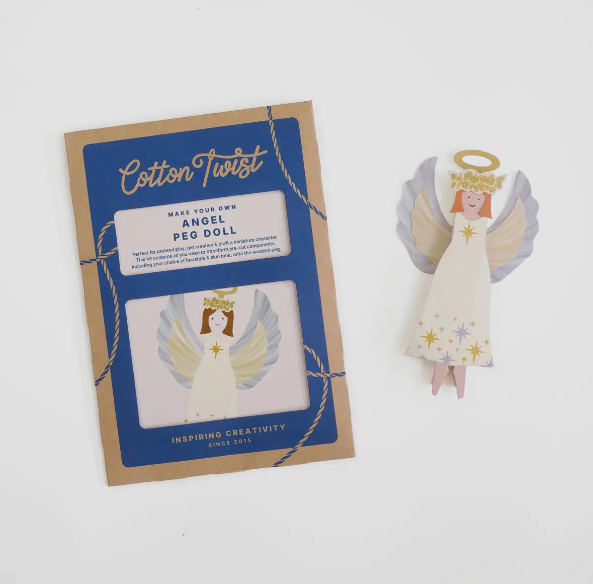 Make Your Own Angel Peg Doll