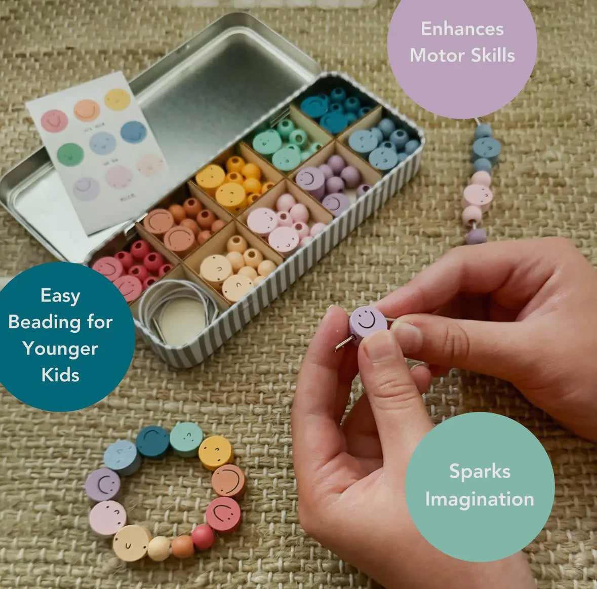 It’s Nice To Be Nice Make Your Own Bracelet Set Tin