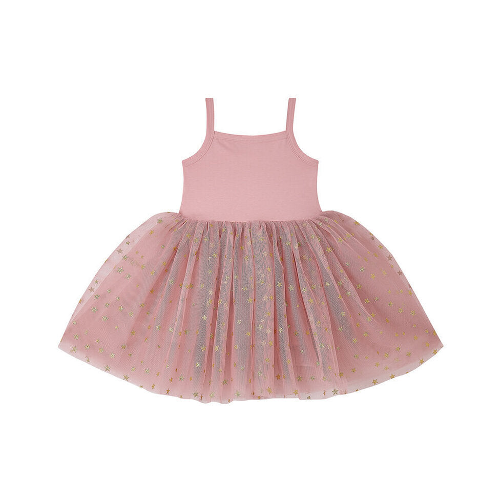 Vintage Pink Star Dress