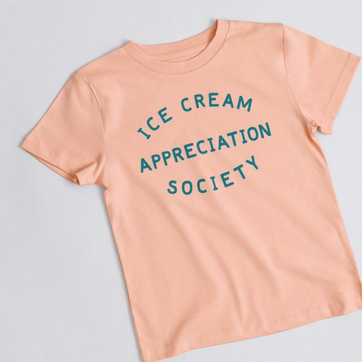 Ice Cream Appreciation Society Kids T-shirt - Peach