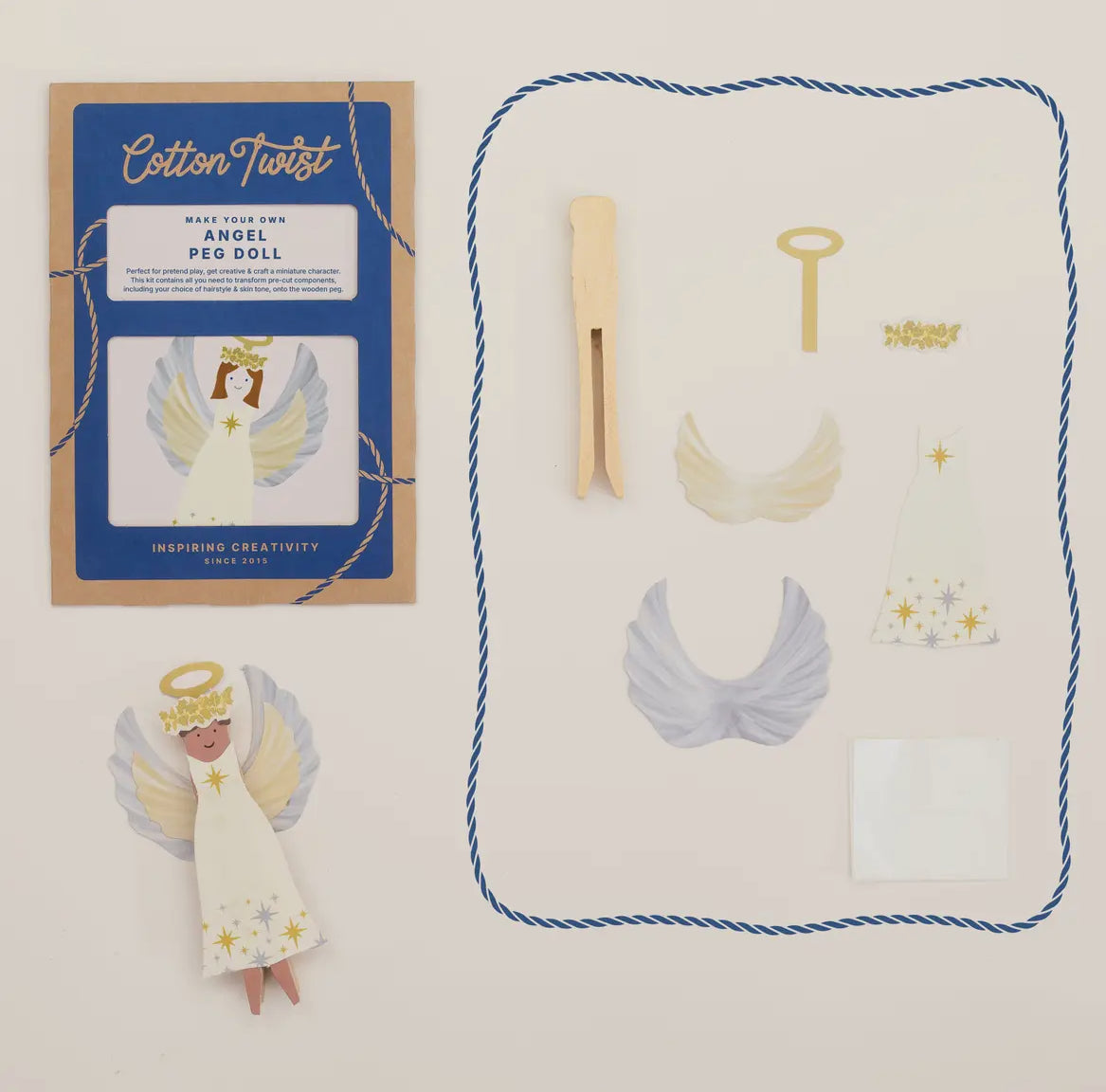 Make Your Own Angel Peg Doll