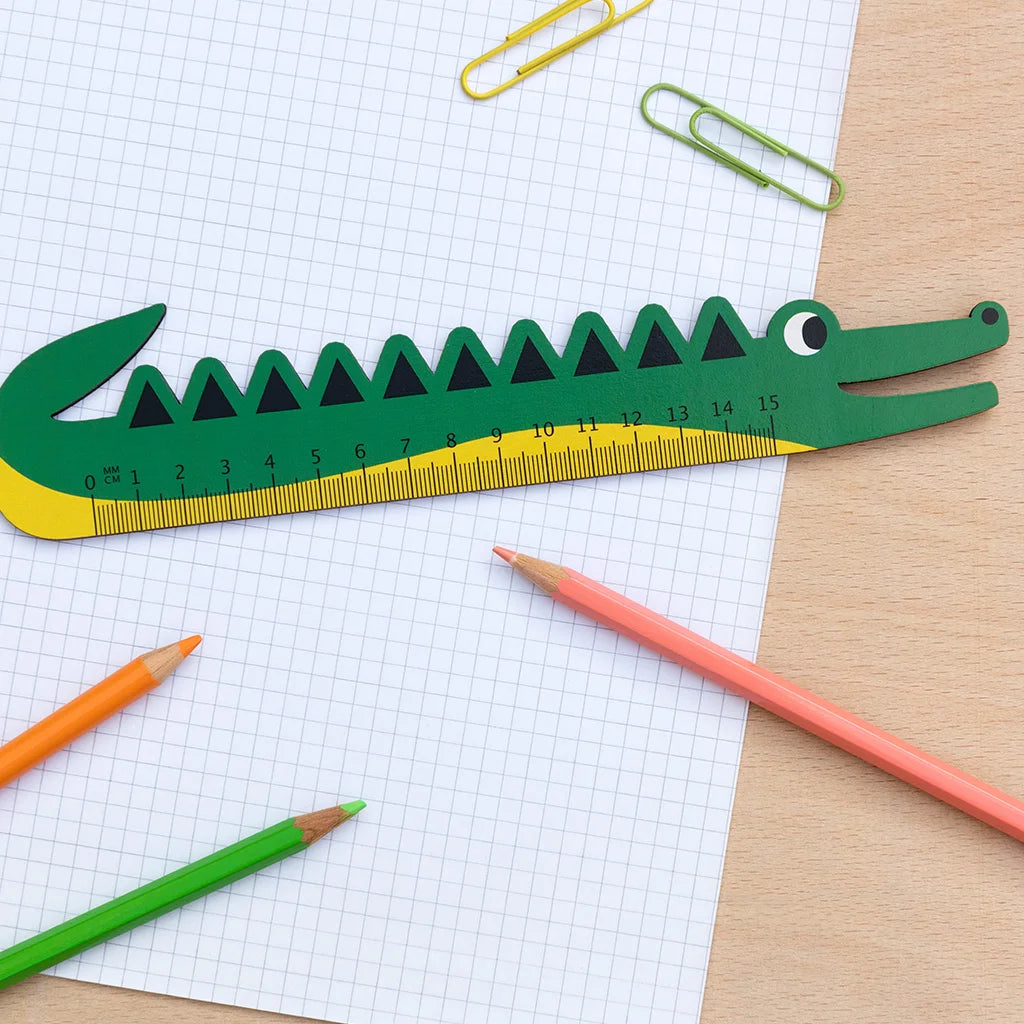 Wooden Crocodile Ruler