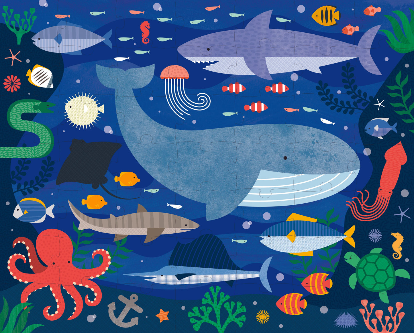 Two Sided Animal Under The Sea On-The-Go Puzzle
