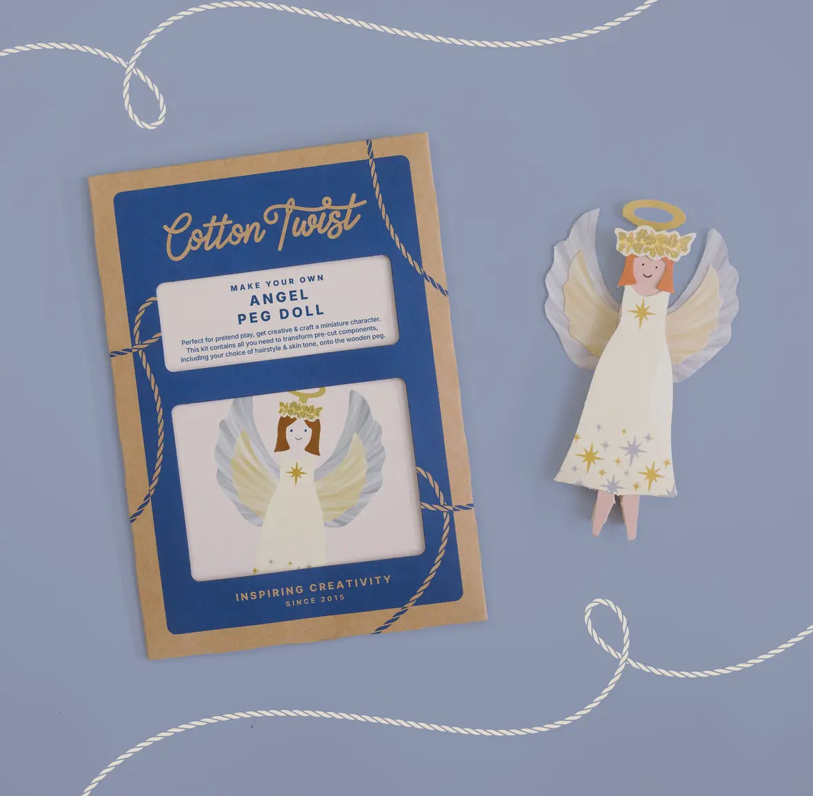 Make Your Own Angel Peg Doll