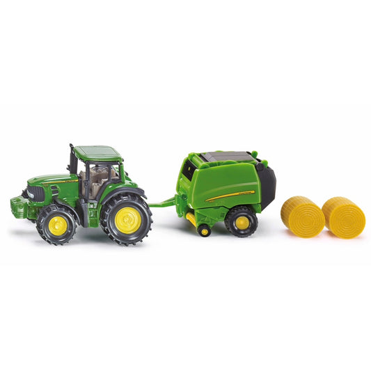Siku John Deere Tractor with round Baler