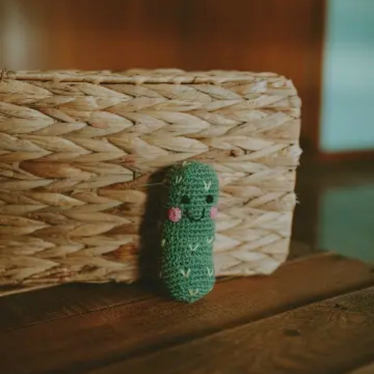 Friendly Pickle Rattle