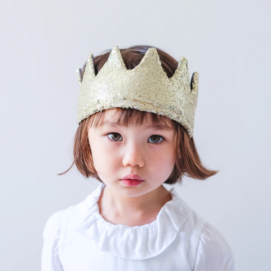 Gold Sequin Crown