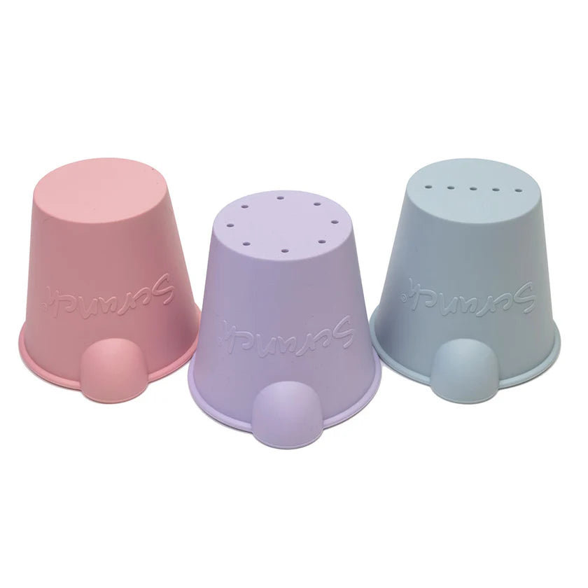 Scrunch Mini Bath Bucket Set - Pastel