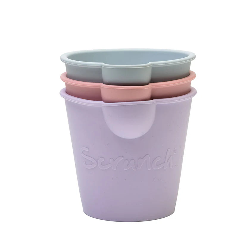 Scrunch Mini Bath Bucket Set - Pastel