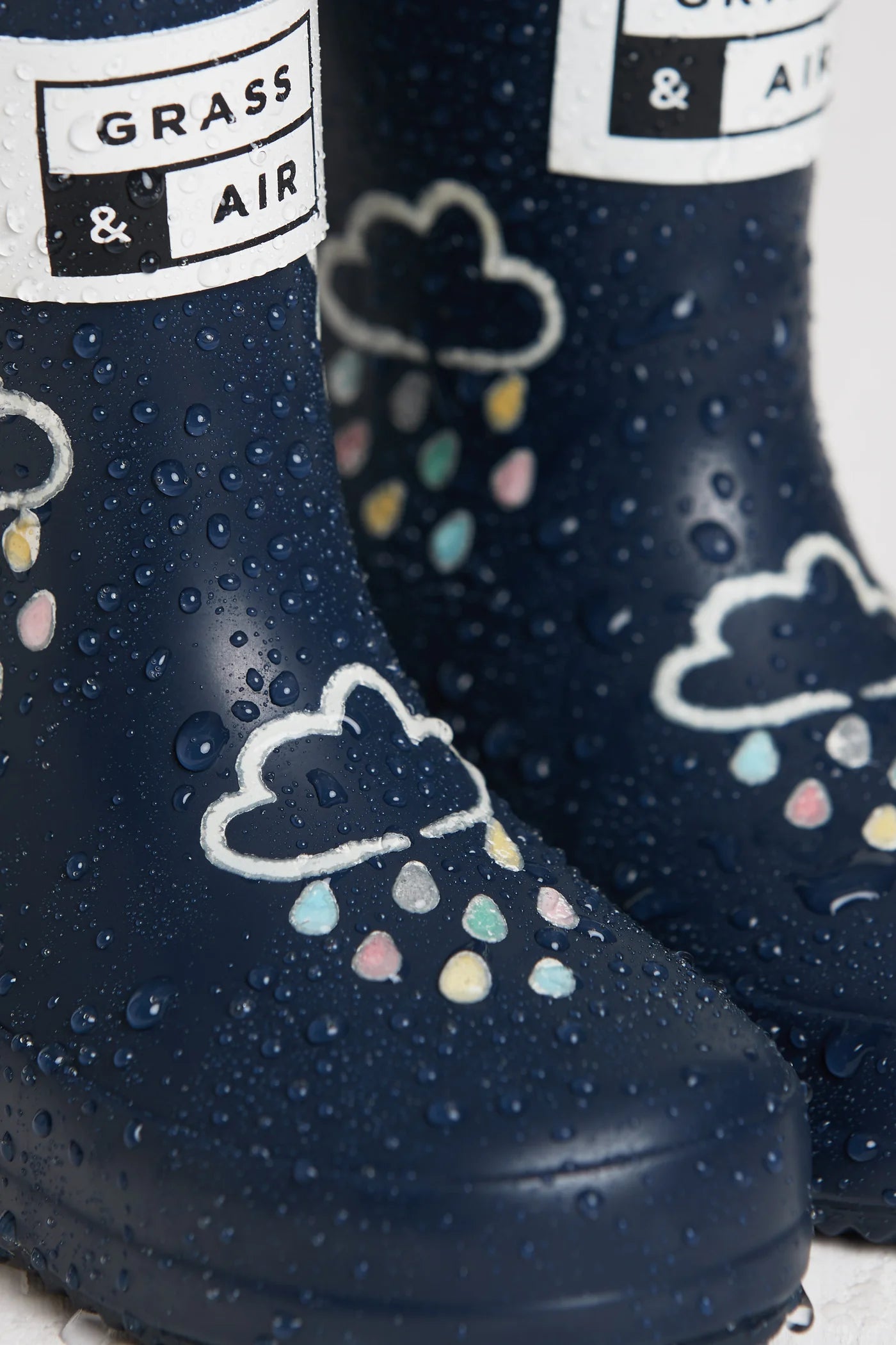 Colour Changing Kids Wellies - Navy