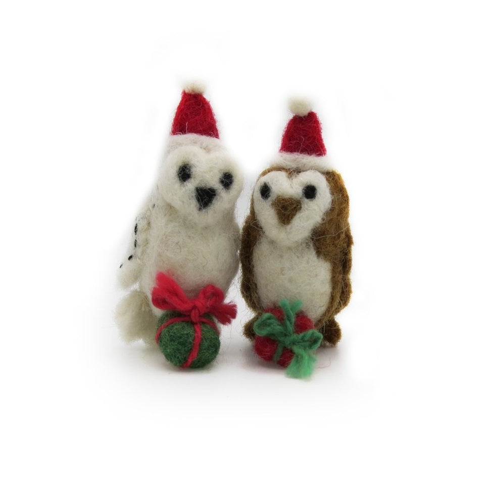 Mini Owl Christmas Tree Decoration