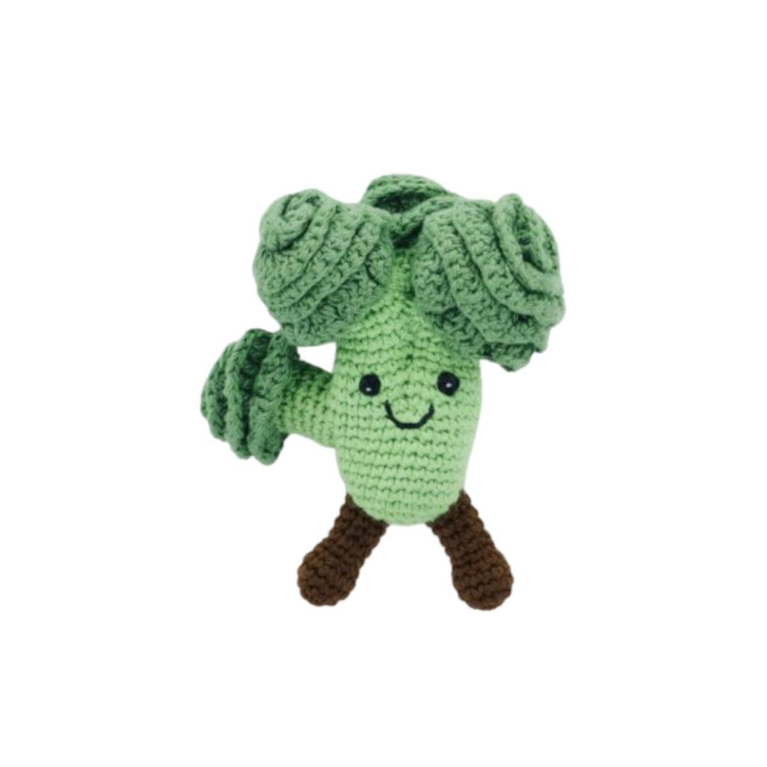 Fair Trade Crochet Broccoli Baby Rattle