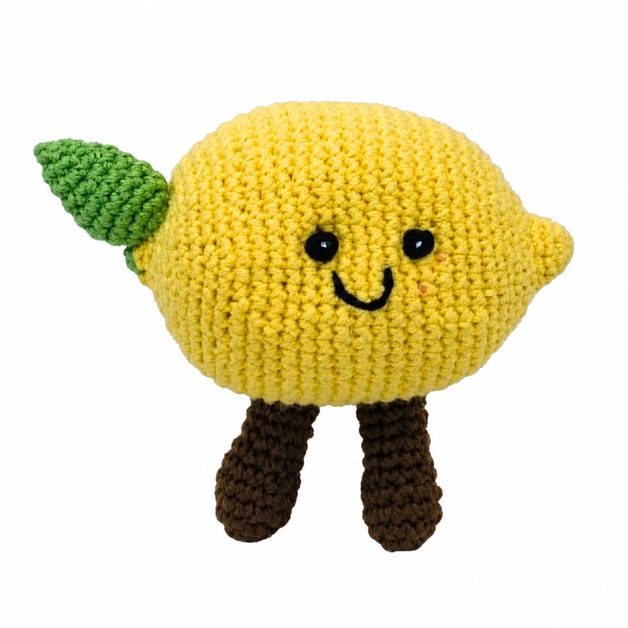 Fair Trade Crochet Lemon Baby Rattle