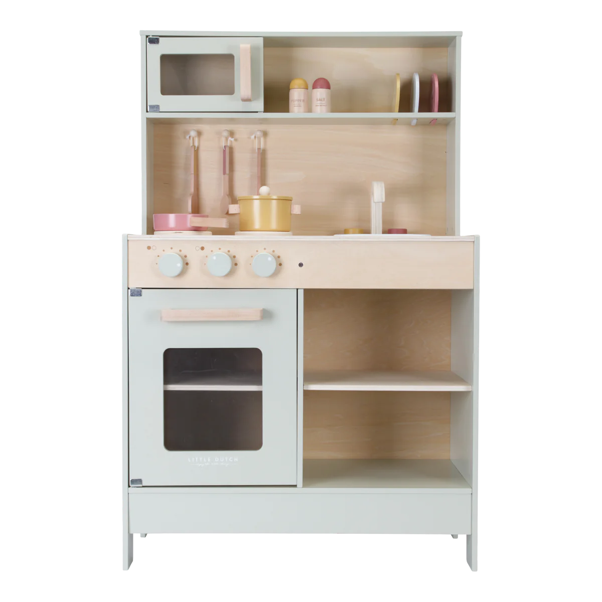Little Dutch Mint Green Play Kitchen and accesories