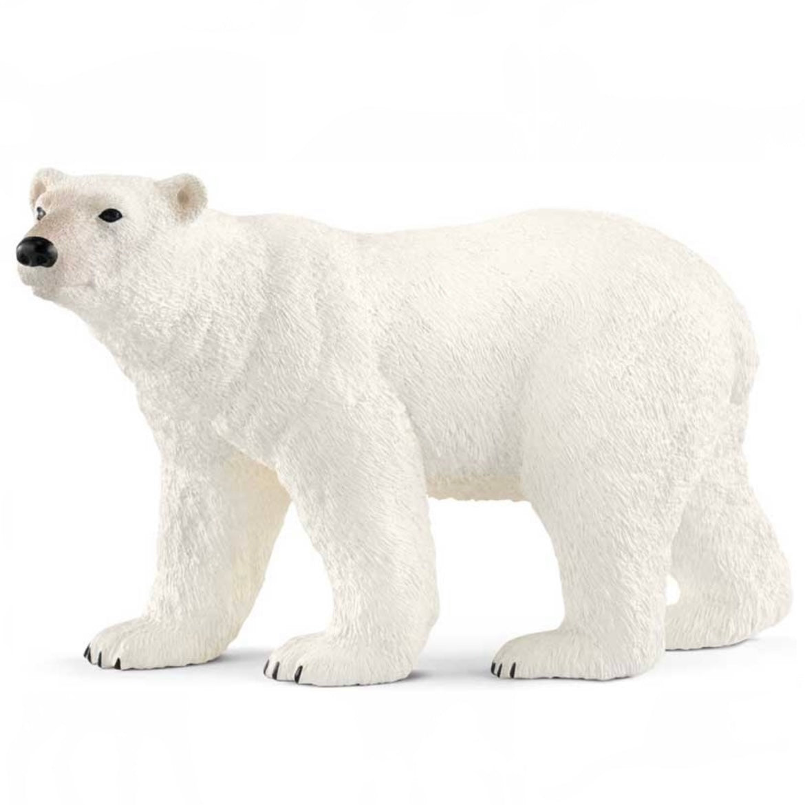 Polar bear toy. Hand painted white.