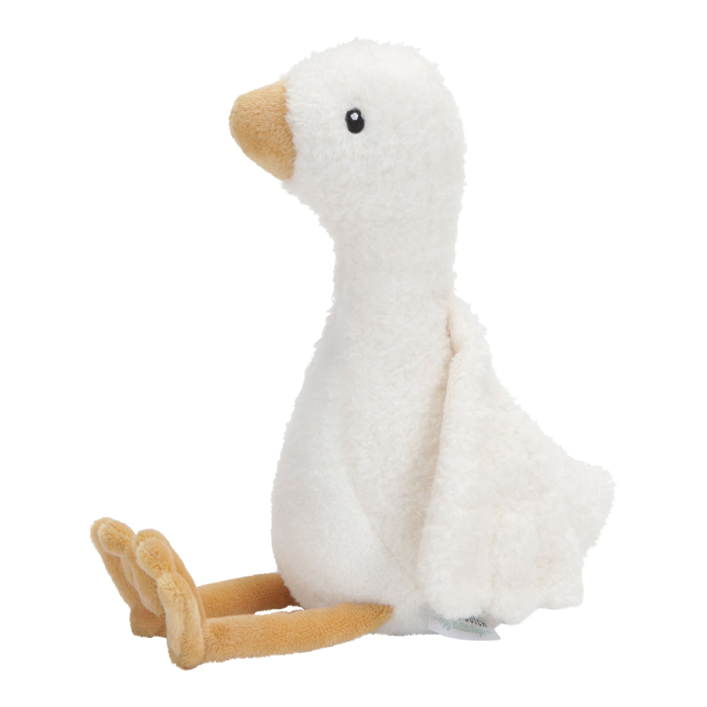 Little Dutch small cuddly goose in a sitting position