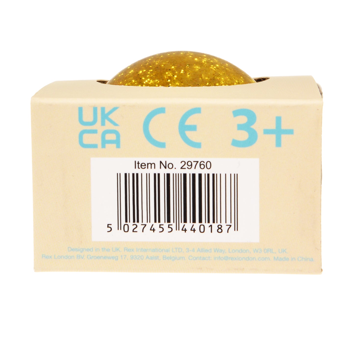 Gold Glitter Bouncy Ball