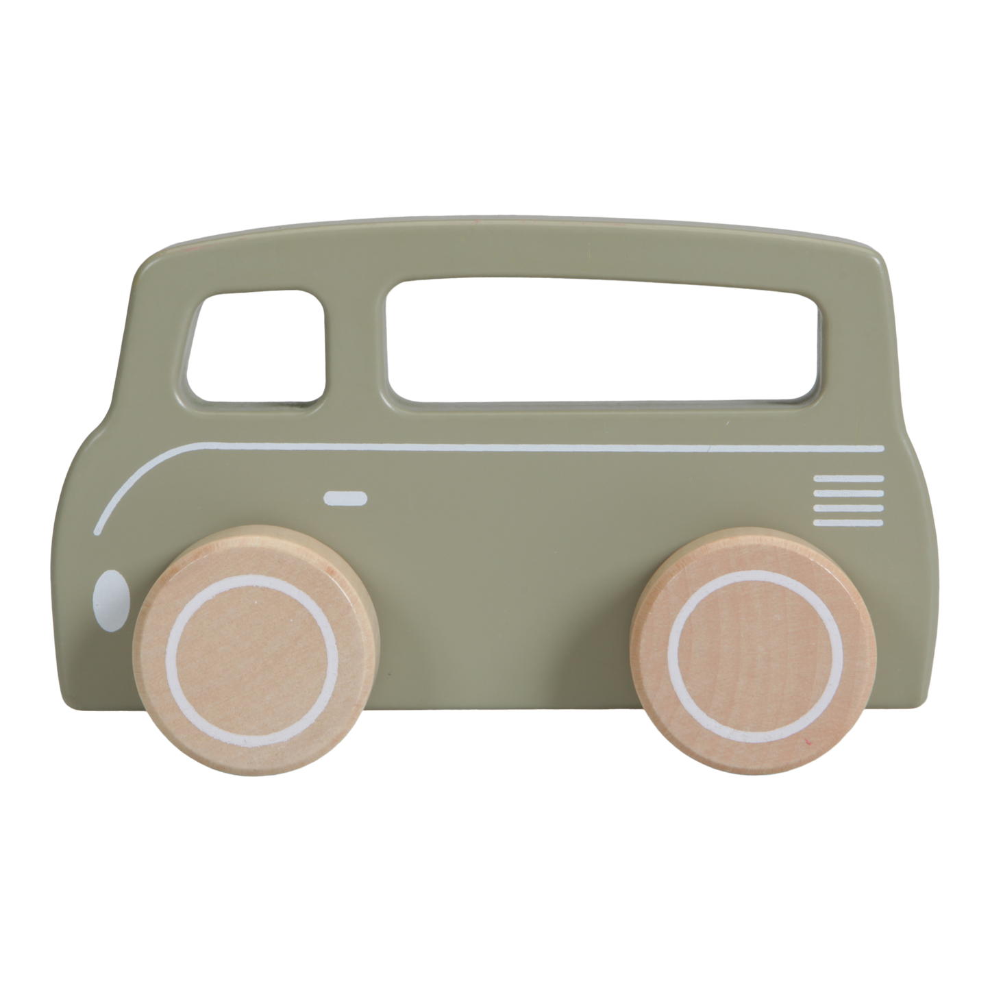 Little Dutch Olive Green Wooden Van