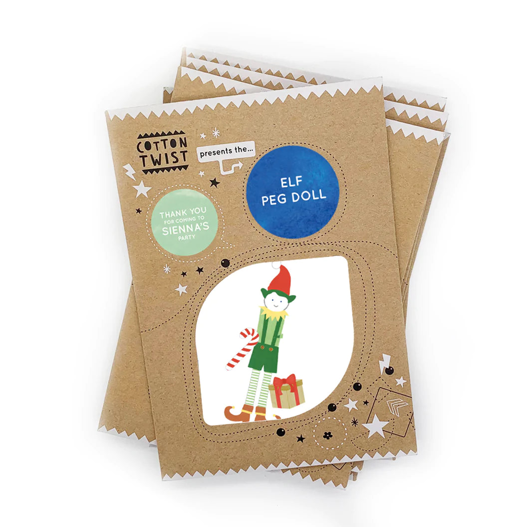 Elf top peg doll