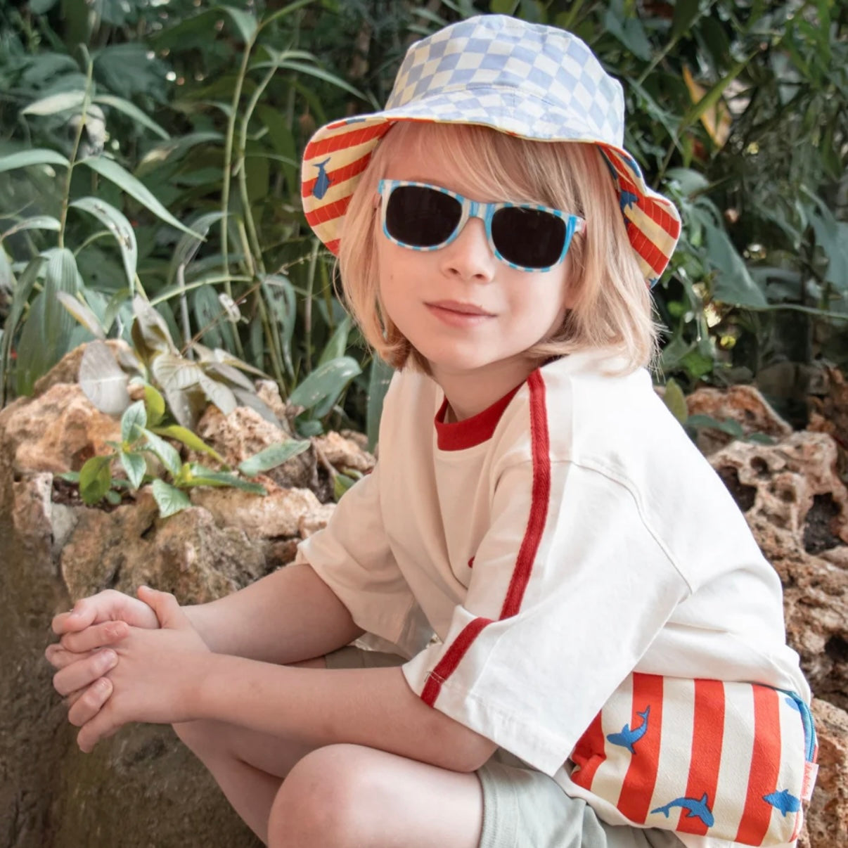 Shark Reversible Bucket Hat 3-6 years
