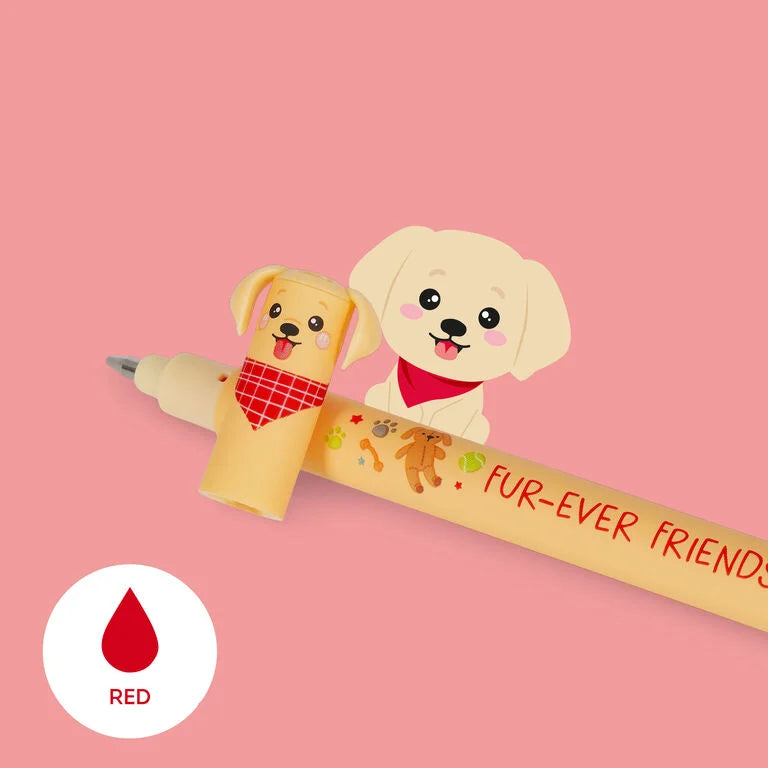 Legami Set of 3 Erasable Pens - Fur Ever Friends Puppies