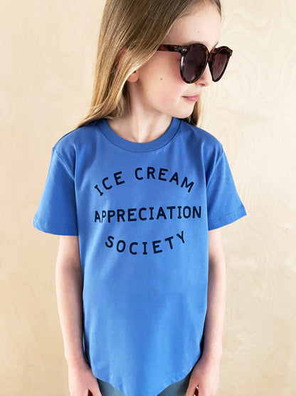 Ice Cream Appreciation Society Kids T-shirt - Blue