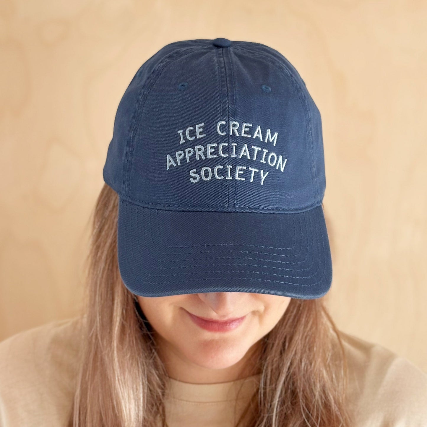 Ice Cream Appreciation Society Baseball Cap - Navy Blue