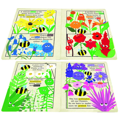 Nursery Times Crinkly Cloth Book - Flowers and the bee