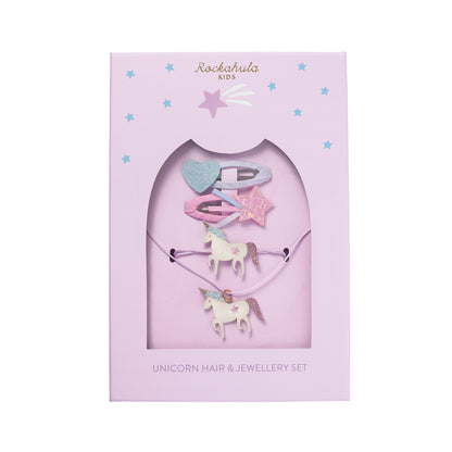 Unicorn Hair and Jewellery Gift Set