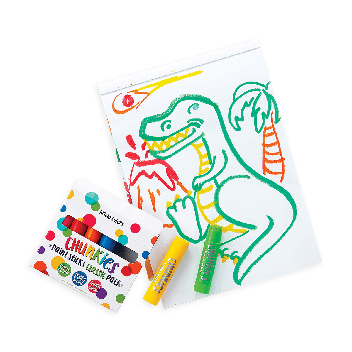 Ooly Chunkiest Paint Sticks - Classic Pack of 6