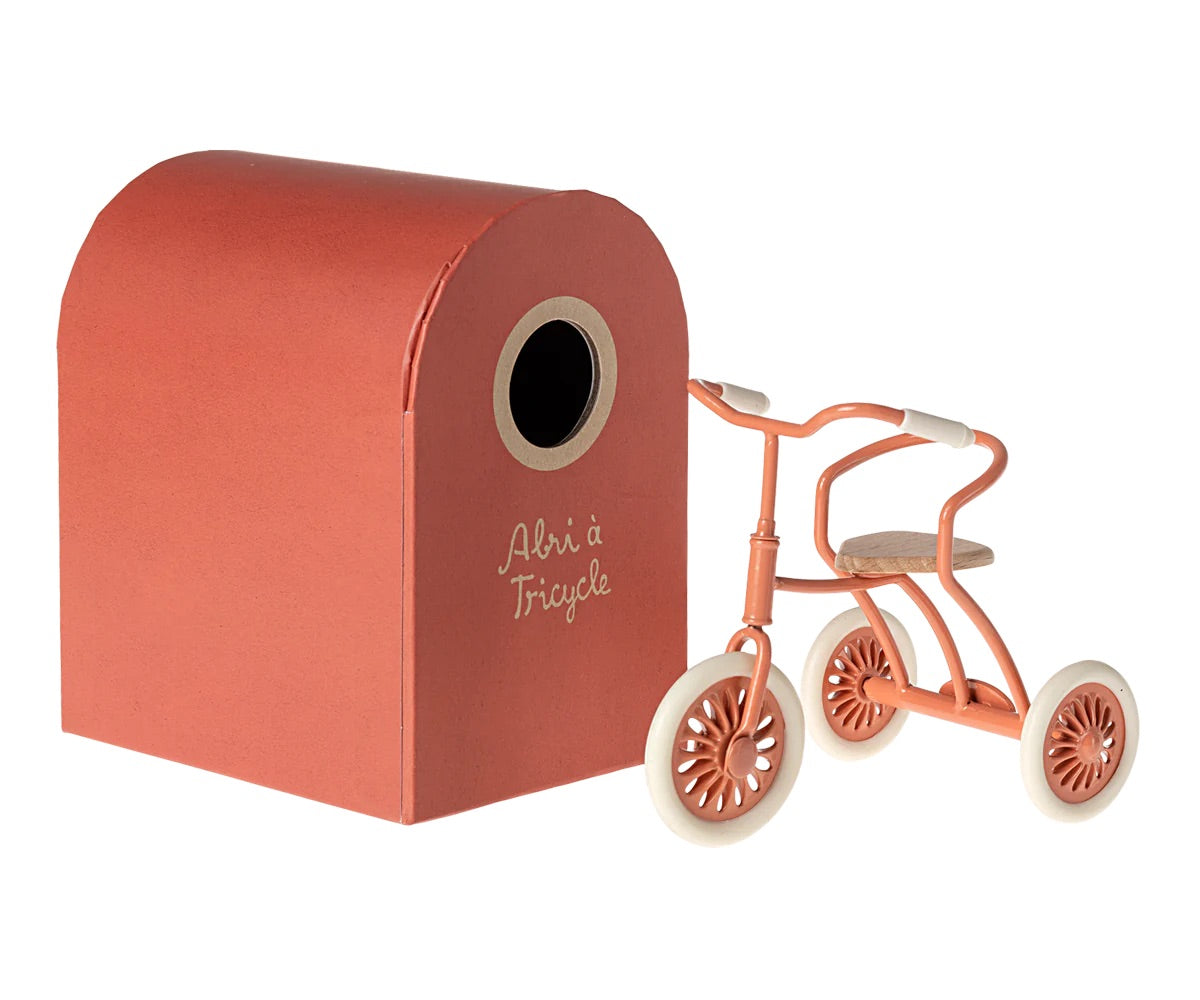 Maileg Mouse Tricycle - Coral