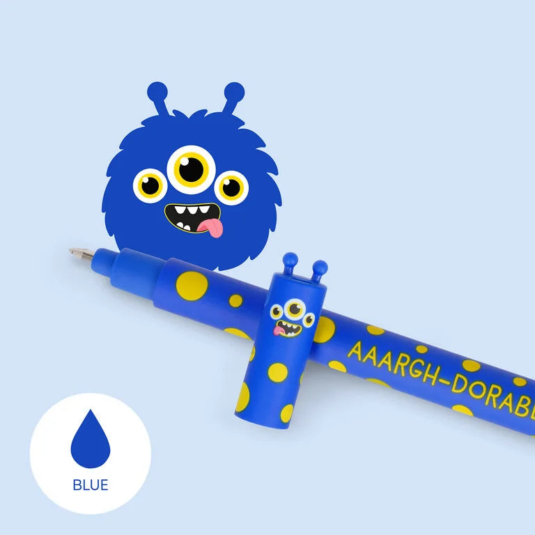 Legami Erasable Monster Pen - Blue Ink