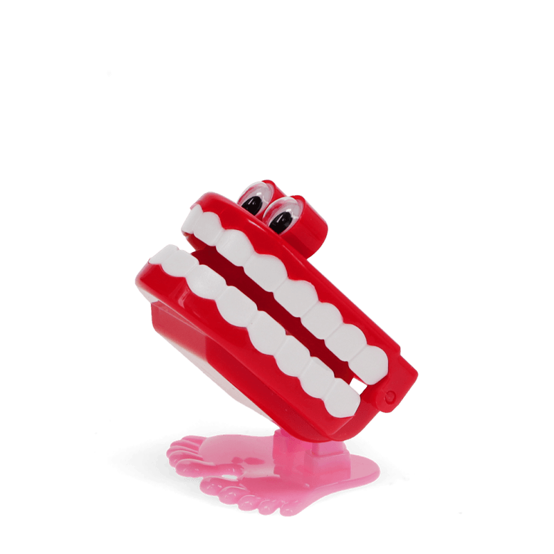 Wind up chattering teeth