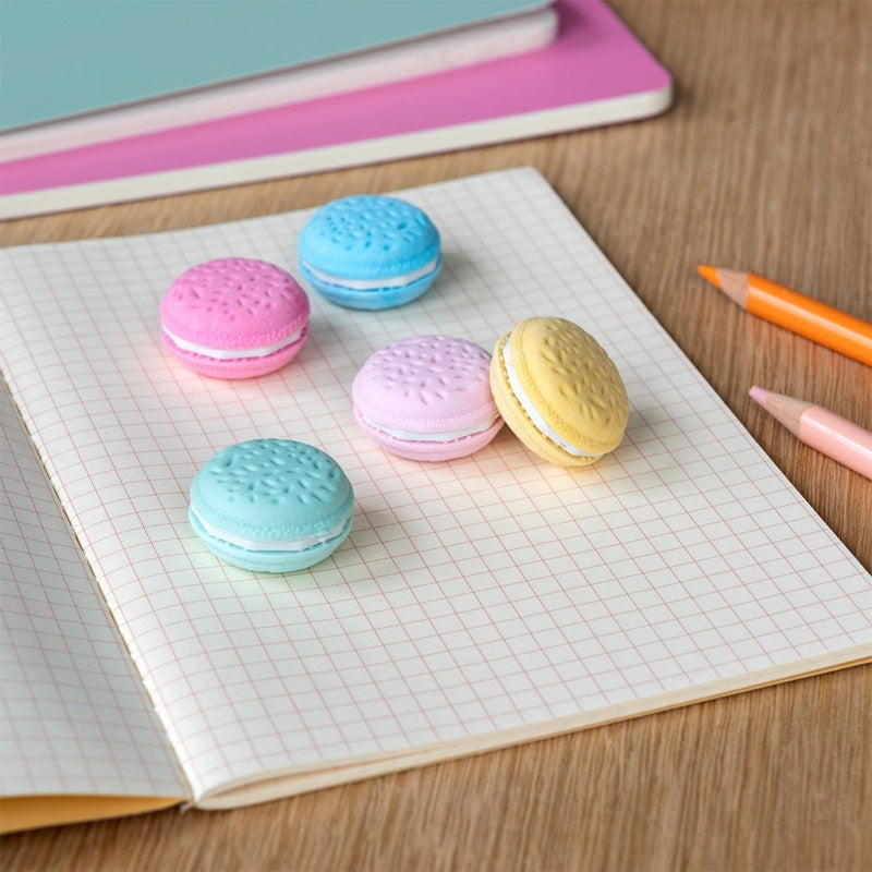 Macaron Erasers (Set of 5)