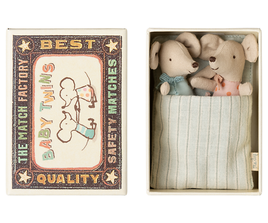 Maileg Twin Mice in a Matchbox