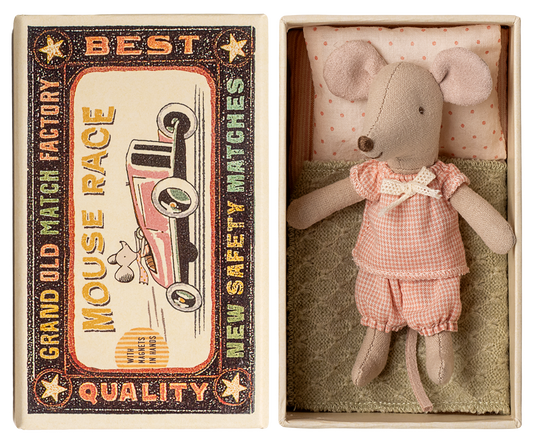 Maileg Little Sister Mouse in a Matchbox