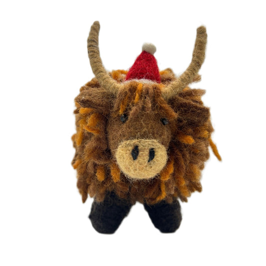 Highland Cow Christmas Tree Decoration