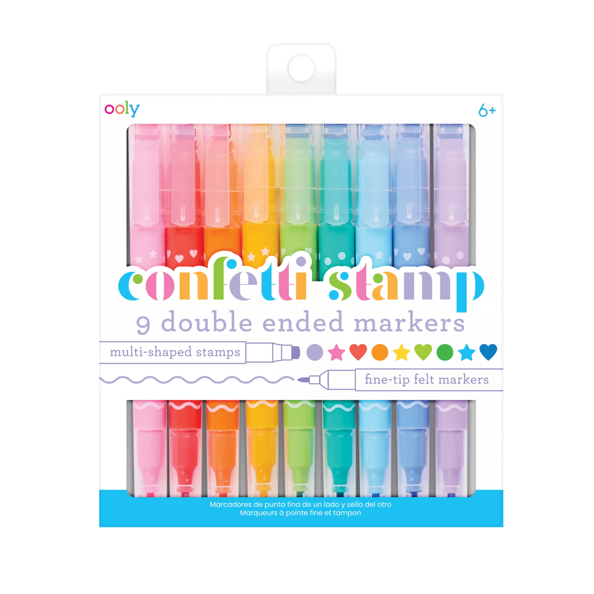 Ooly Confetti Stamp Double Ended Marker Pens