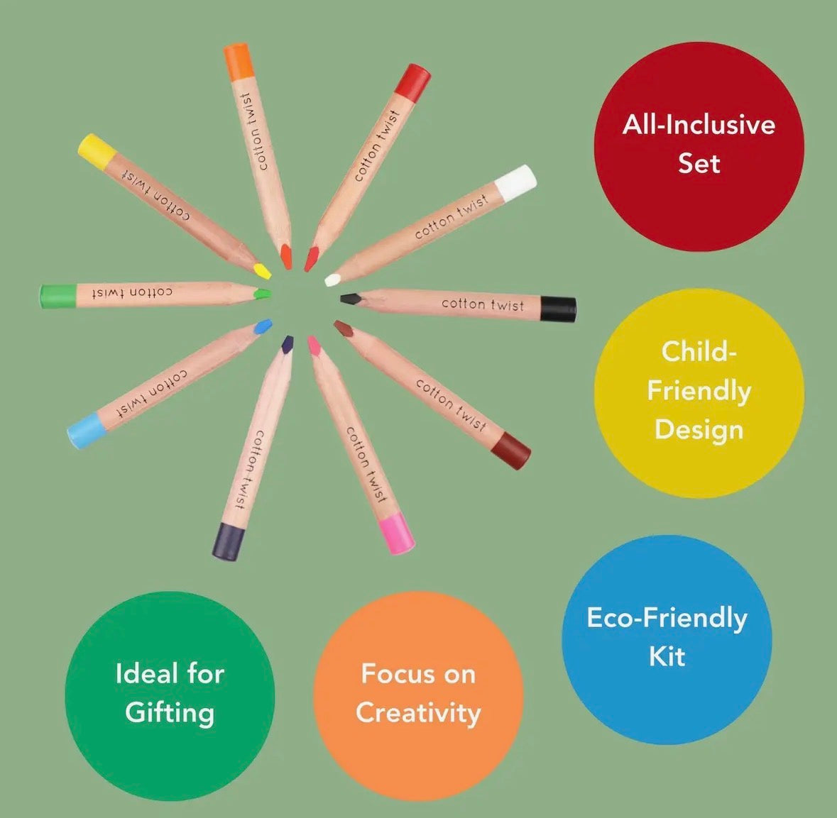 Bright Mix Watercolour Pencils Set