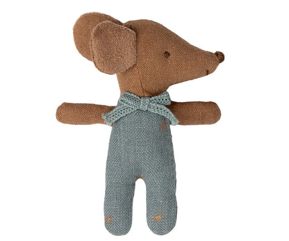 Maileg Sleepy/Wakey Baby Mouse in a Matchbox (Blue) NEW